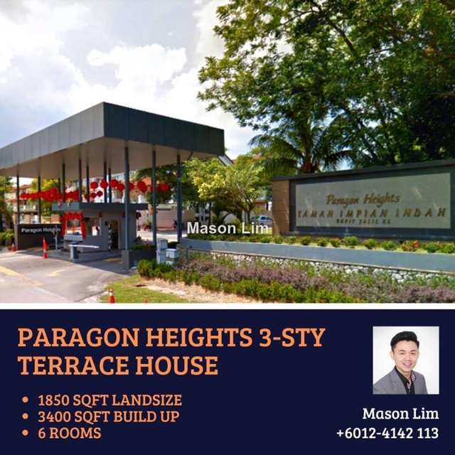 Paragon Heights, Bukit Jalil Intermediate 3sty Terrace/Link House 6 bedrooms for sale