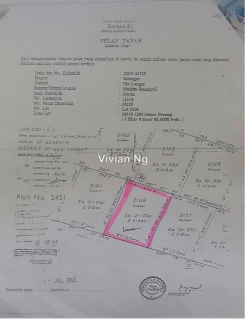 5 acres @ Bangi Lama, Semenyih