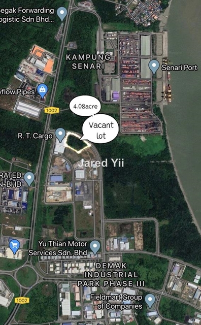 Demak Laut Industrial vacant land for sale, Kuching