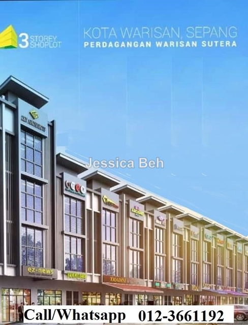 3 storey shops, Dengkil