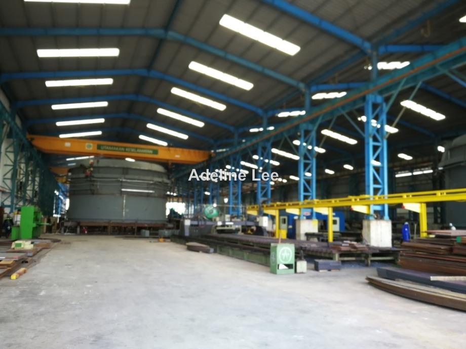 Pasir Gudang Detached Factory with overhead cranes and extra huge land, Pasir Gudang