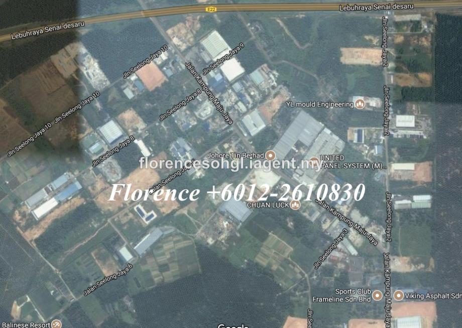 Seelong 10 acres Industrial Land For Sale, Senai, Seelong, Senai